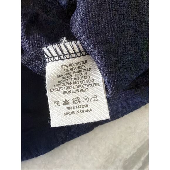 Simply Southern Quilted Knit Shacket Size S Navy Blue Button Up Shirt Jacket - Picture 6 of 8